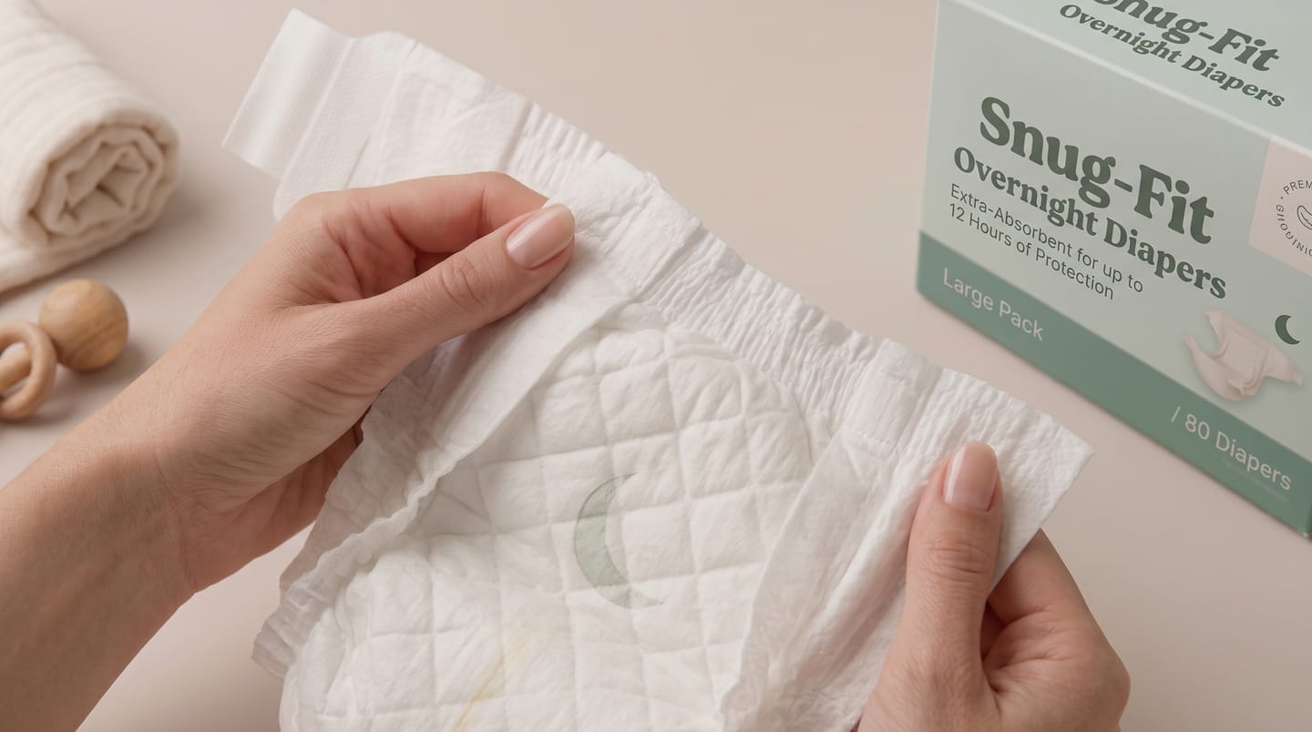 Snug-Fit Overnight Diapers
