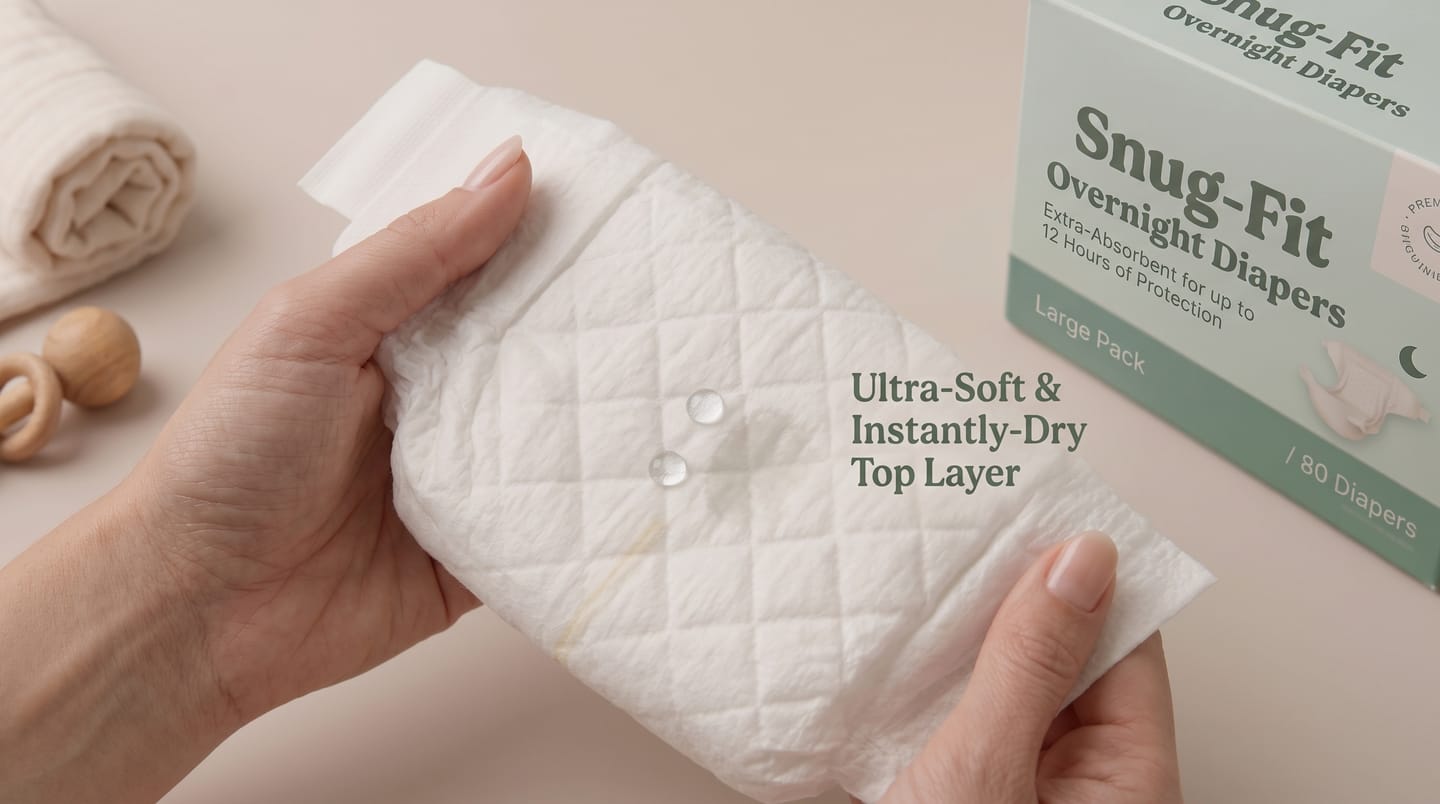 Snug-Fit Overnight Diapers, image 2