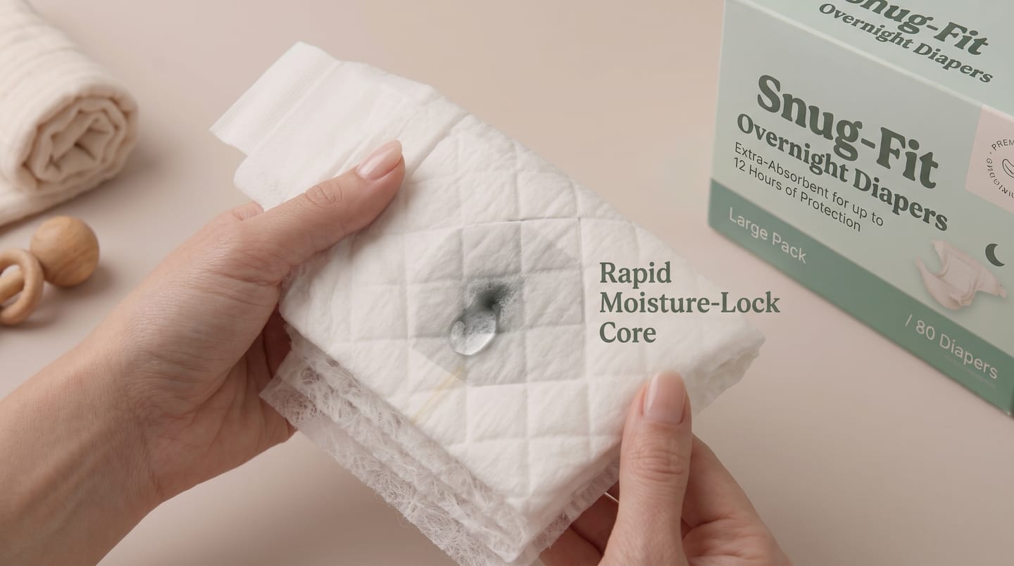 Snug-Fit Overnight Diapers, image 3